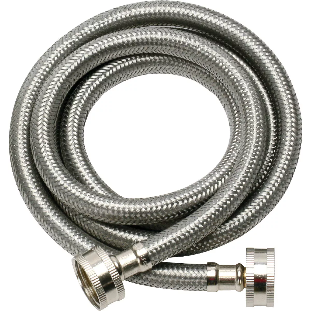 Fluidmaster 3/4 x 3/4 In. Hose Fitting x 60 In. L Braided Stainless Steel Washing Machine Hose (2-Pack) - photo 2