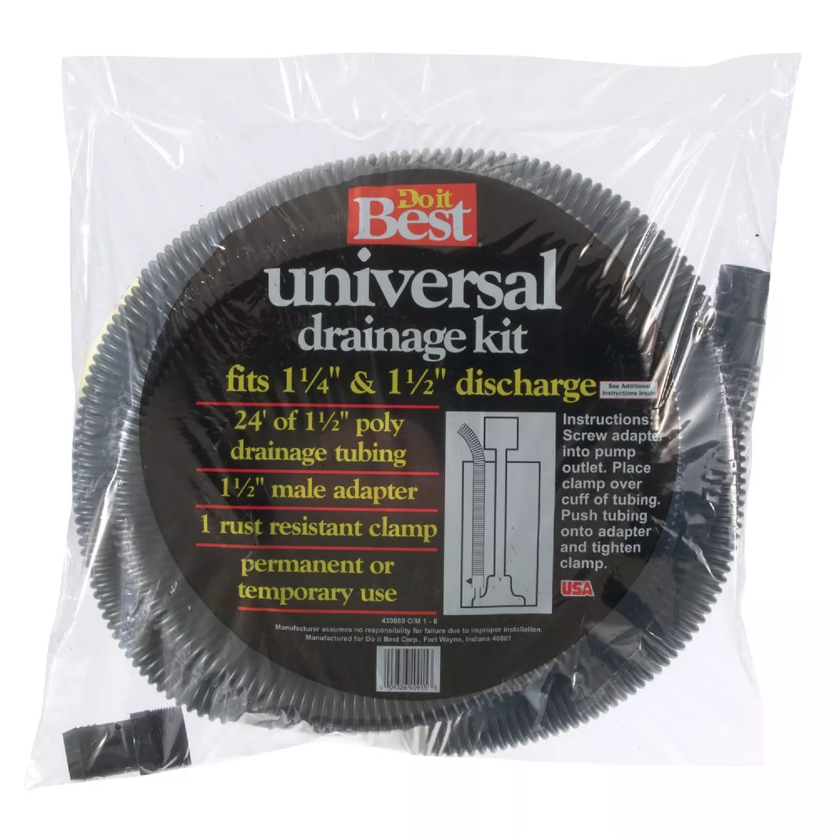 Prinsco 1-1/2 In. Dia. x 24 Ft. L Sump Pump Hose Kit - photo 2