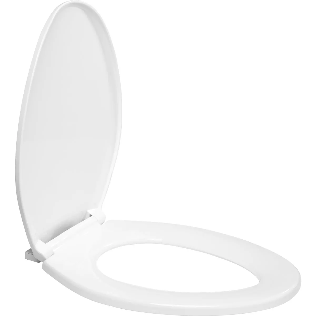 Centoco Elongated Closed Front White Plastic Toilet Seat with Slow Close - photo 2