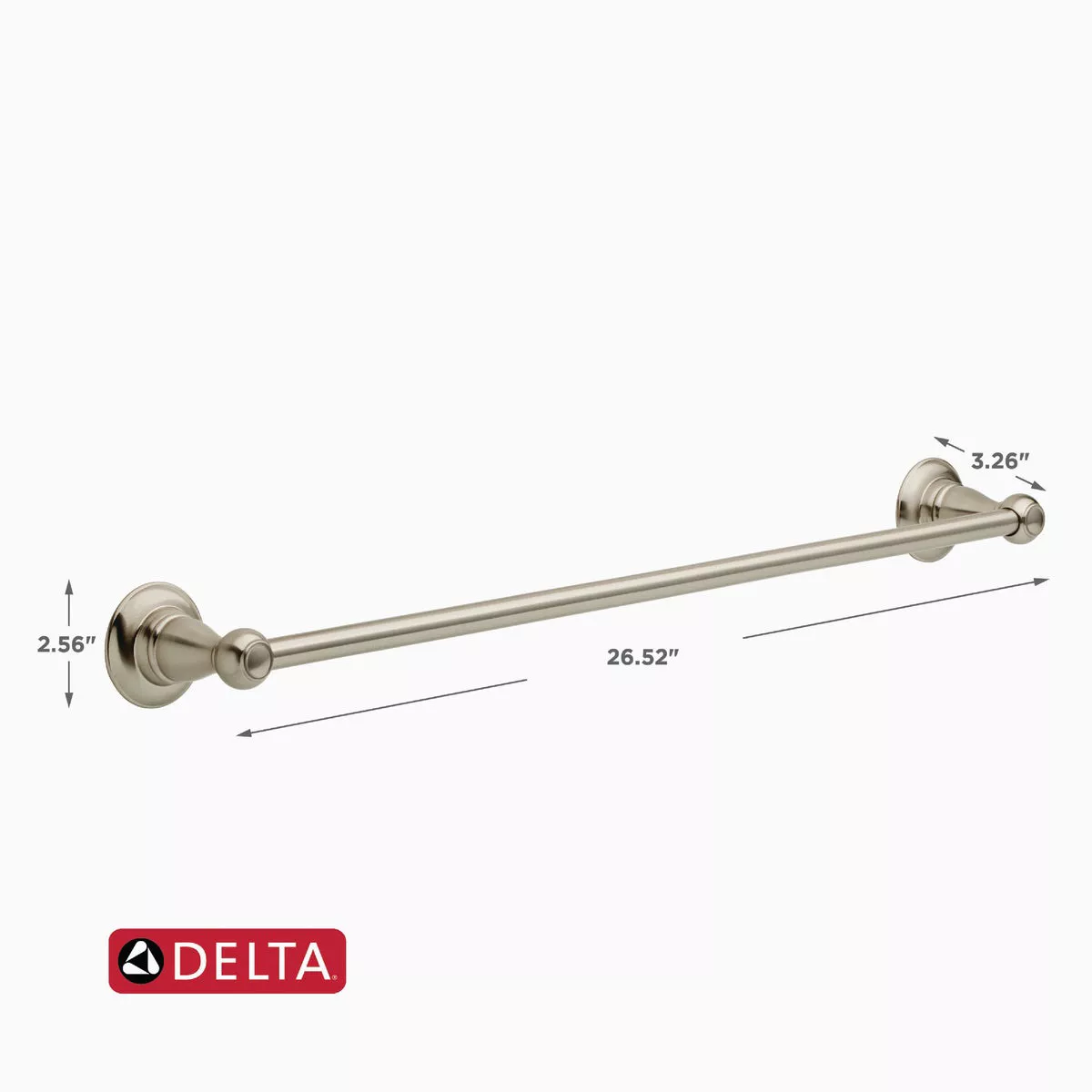 Delta Porter 24 In. Brushed Nickel Towel Bar - photo 2