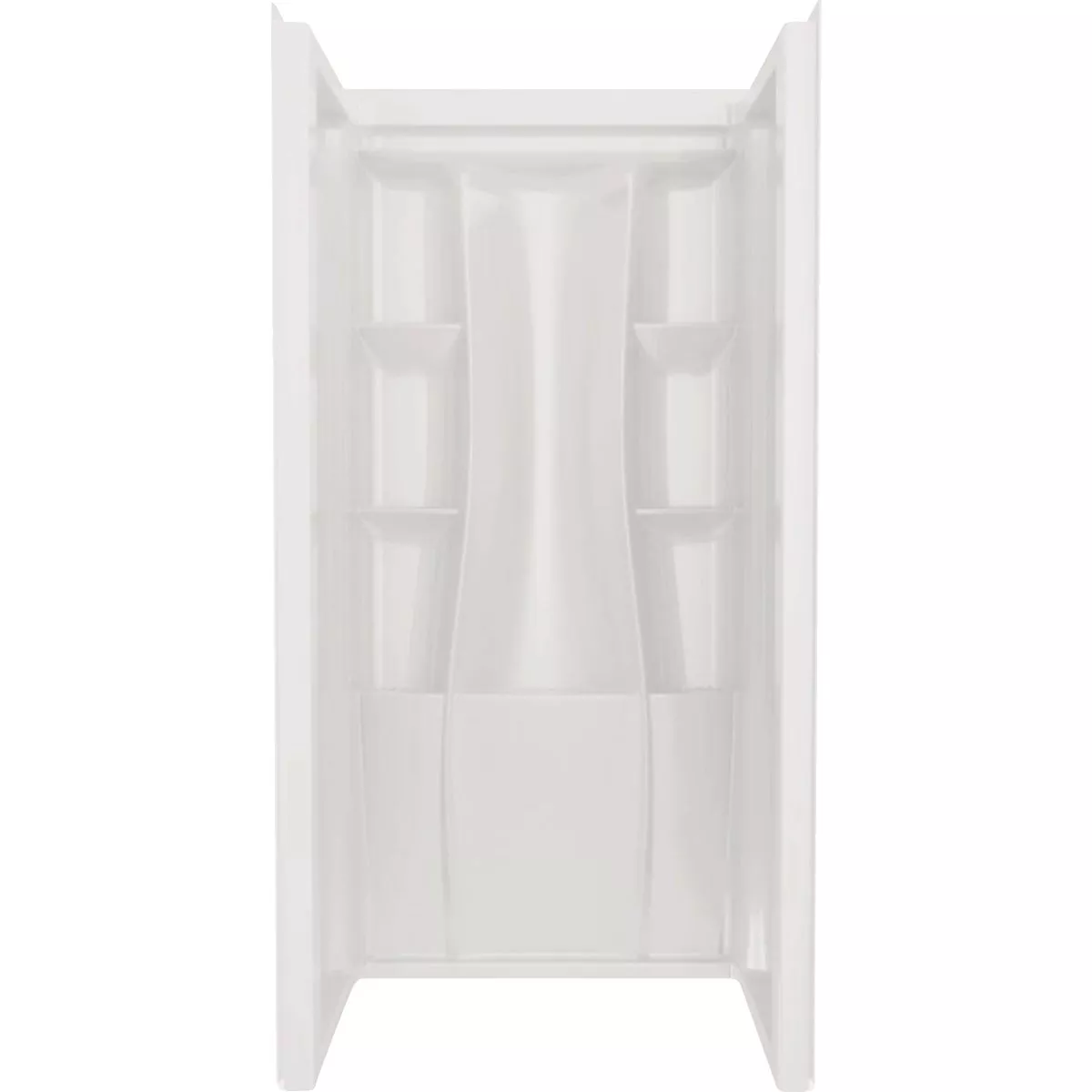 Delta Classic 500 36 In. x 73.25 In. x 36 In. Alcove Shower Wall, White (3-Piece)