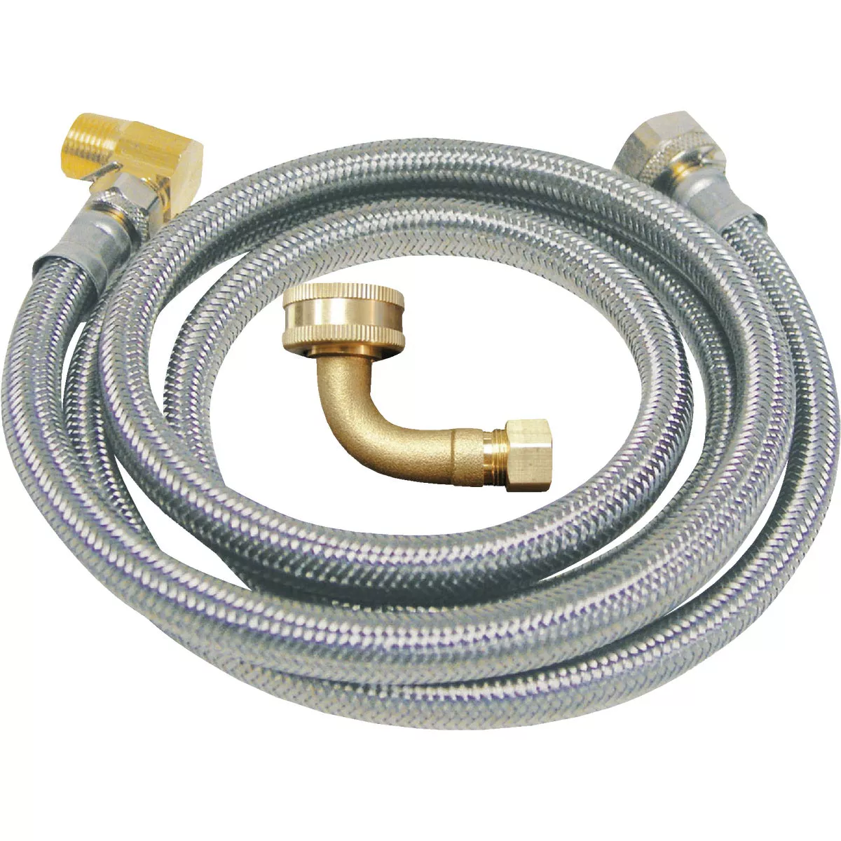 Do it Best 3/8 In. COMP x 3/8 In. COMP x 72 In. Braided Stainless Steel Dishwasher Connector