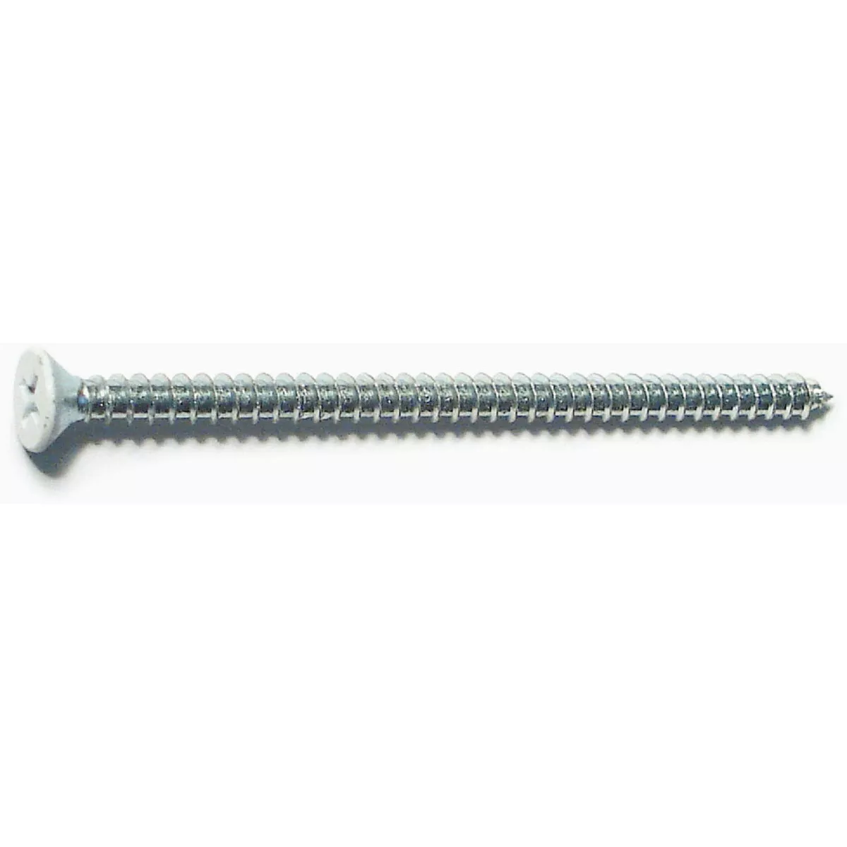Midwest Fastener #9 x 3 In. White Steel Phillips Flat Head Hinge Screws