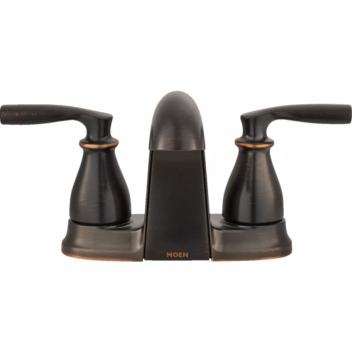 Moen Hilliard 2-Handle Lever Centerset Low Arc Bathroom Faucet, Mediterranean Bronze