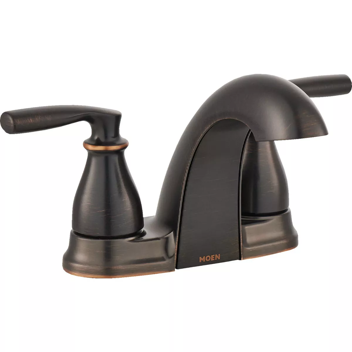 Moen Hilliard 2-Handle Lever Centerset Low Arc Bathroom Faucet, Mediterranean Bronze - photo 2