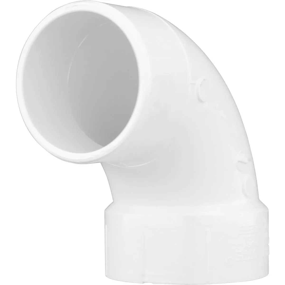 Charlotte Pipe 3 In. Schedule 30 90 Deg. DWV PVC Street Elbow (1/4 Bend)