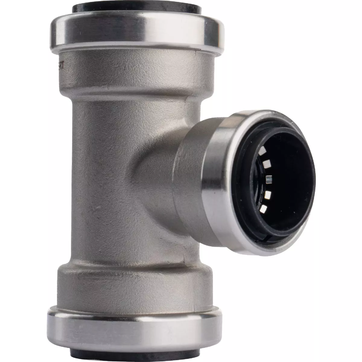 QuickFitting 1 In. x 1 In. x 3/4 In. Push-to-Connect Stainless Steel Reducing Tee - photo 4