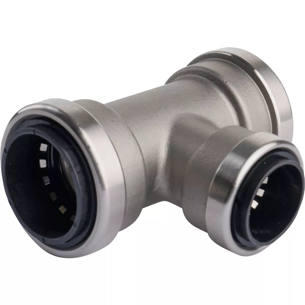 QuickFitting 1 In. x 1 In. x 3/4 In. Push-to-Connect Stainless Steel Reducing Tee - photo 6