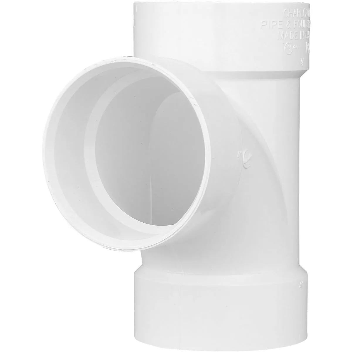 Charlotte Pipe 3 In. Schedule 30 Sanitary PVC Tee