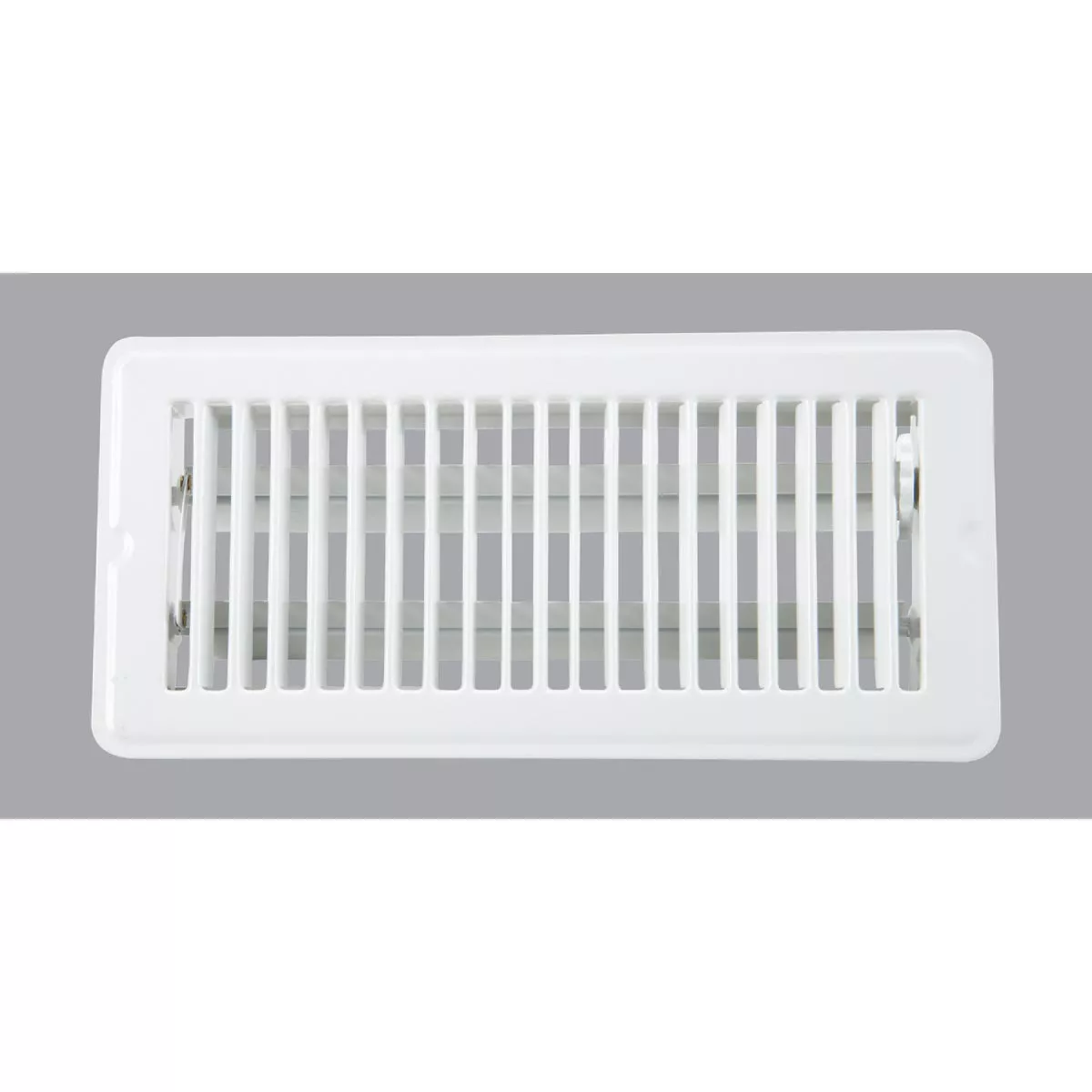 Home Impressions 4 In. x 10 In. White Steel Floor Register