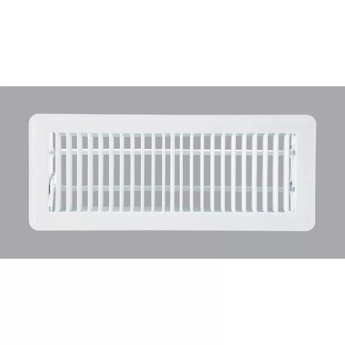 Home Impressions 4 In. x 12 In. White Steel Floor Register