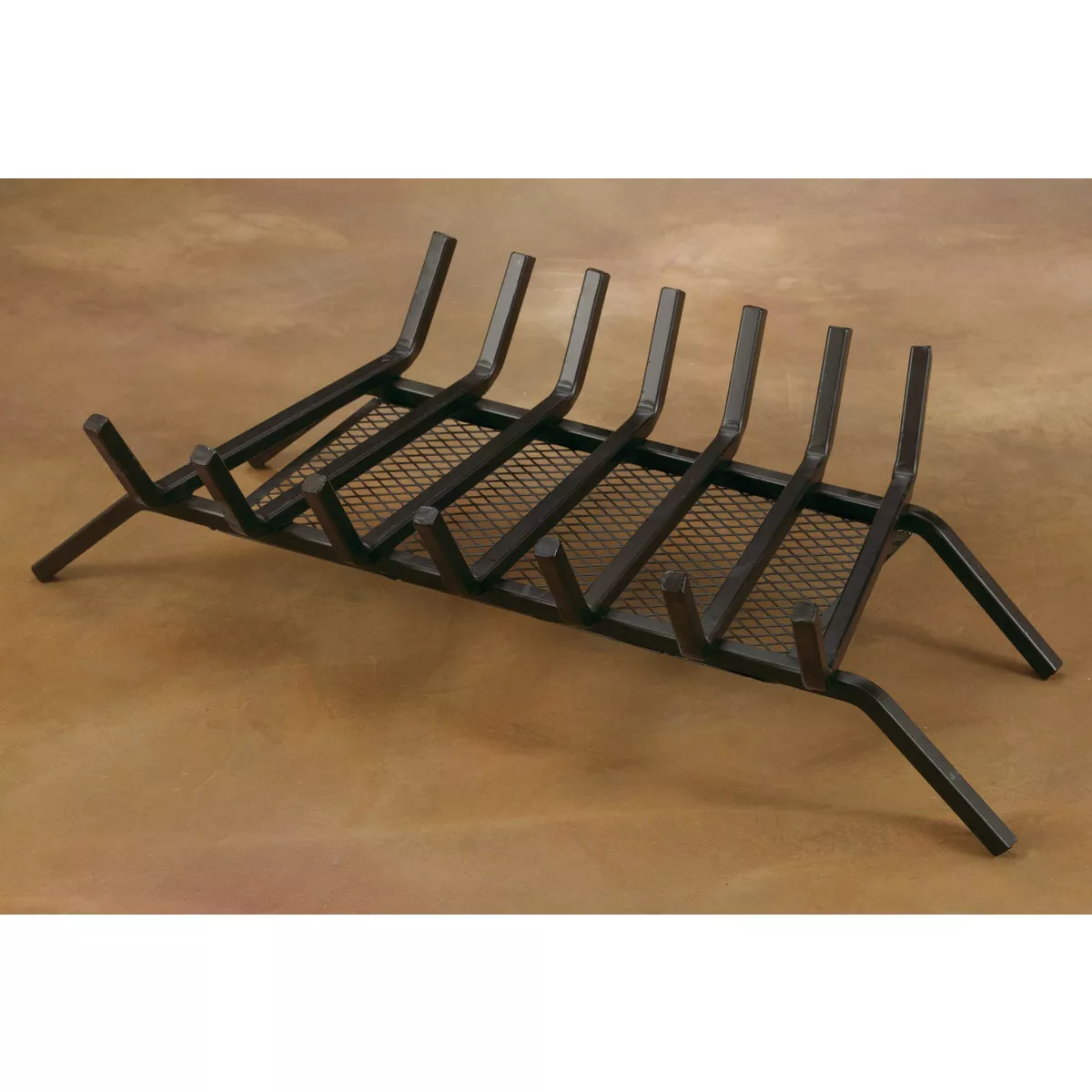 Home Impressions 30 In. Steel Fireplace Grate with Ember Screen - photo 2