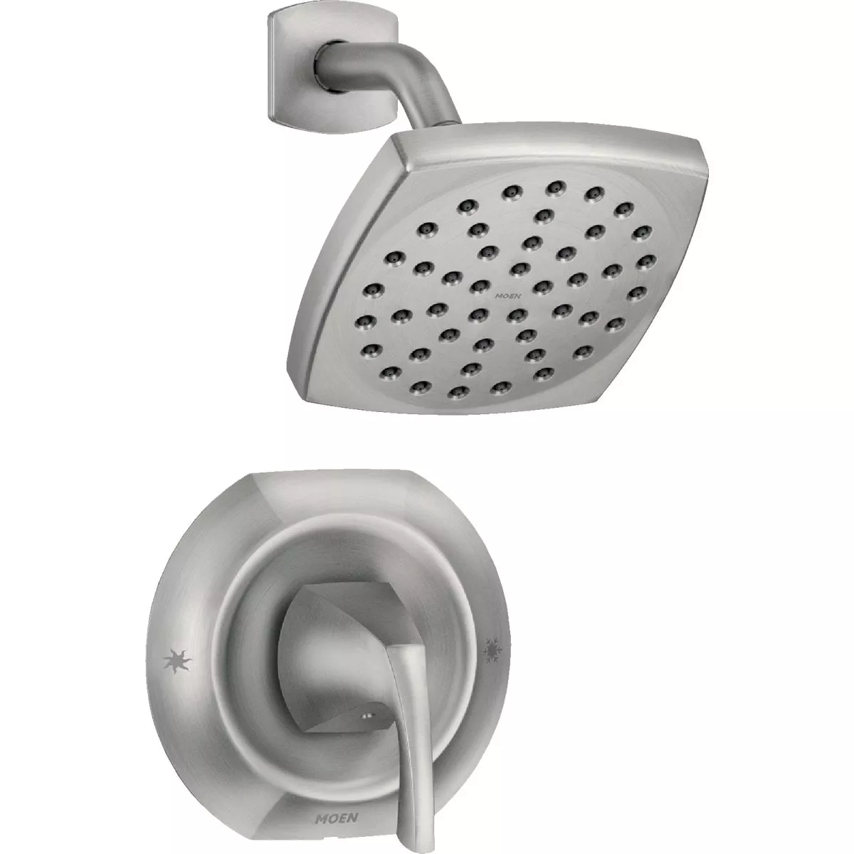Moen Lindor Posi-Temp 1-Handle Lever Shower Faucet, Spot Resist Brushed Nickel