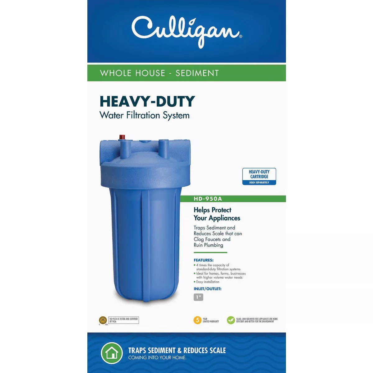 Culligan Heavy Duty 1 In. Whole House Sediment Water Filter - photo 2