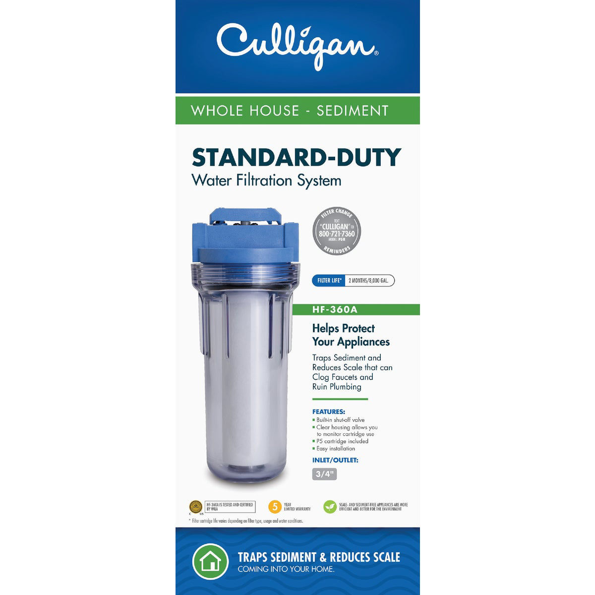 Culligan ValveinHead Whole House Sediment Water Filter Do it Best