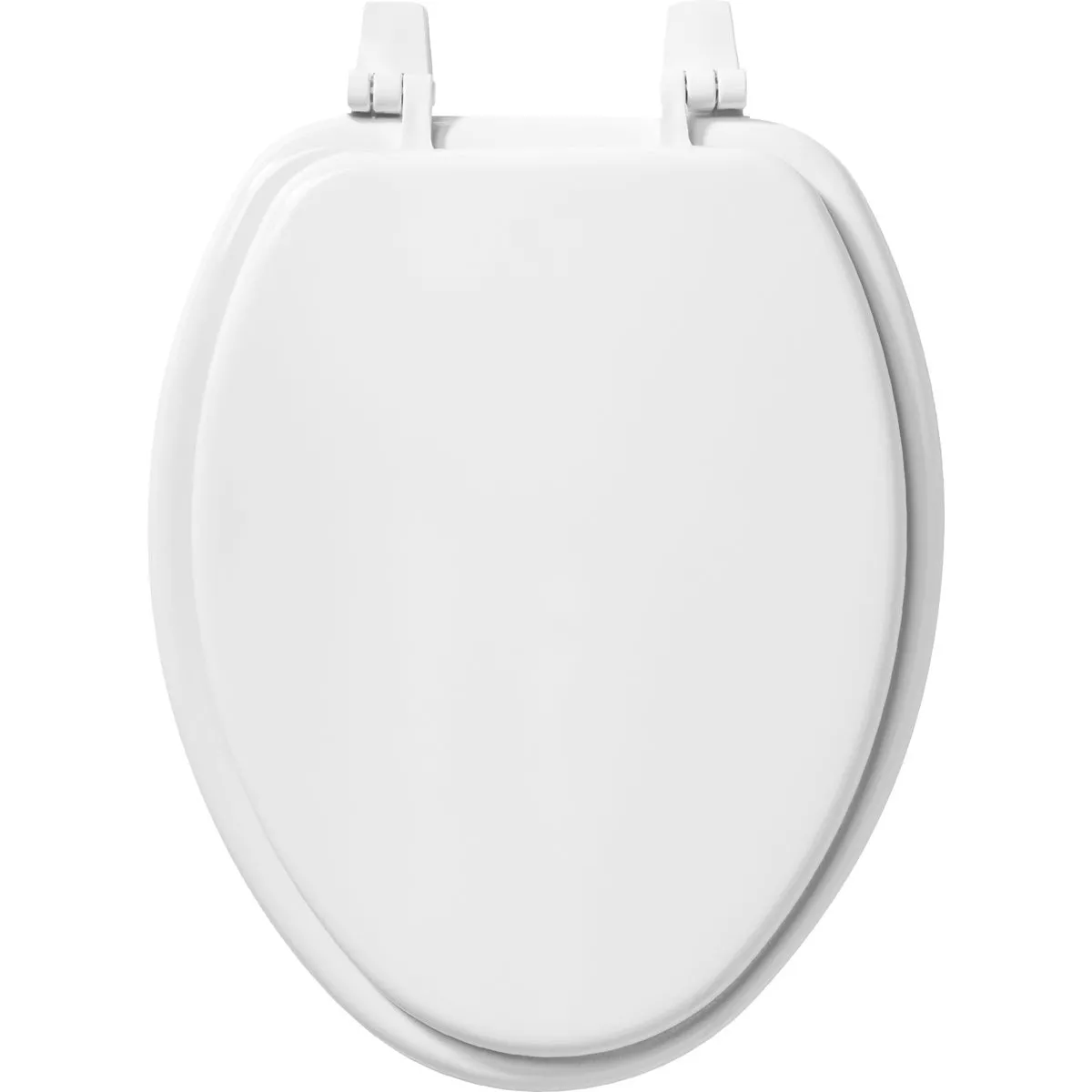 Bemis Mayfair Elongated White Enameled Wood Toilet Seat