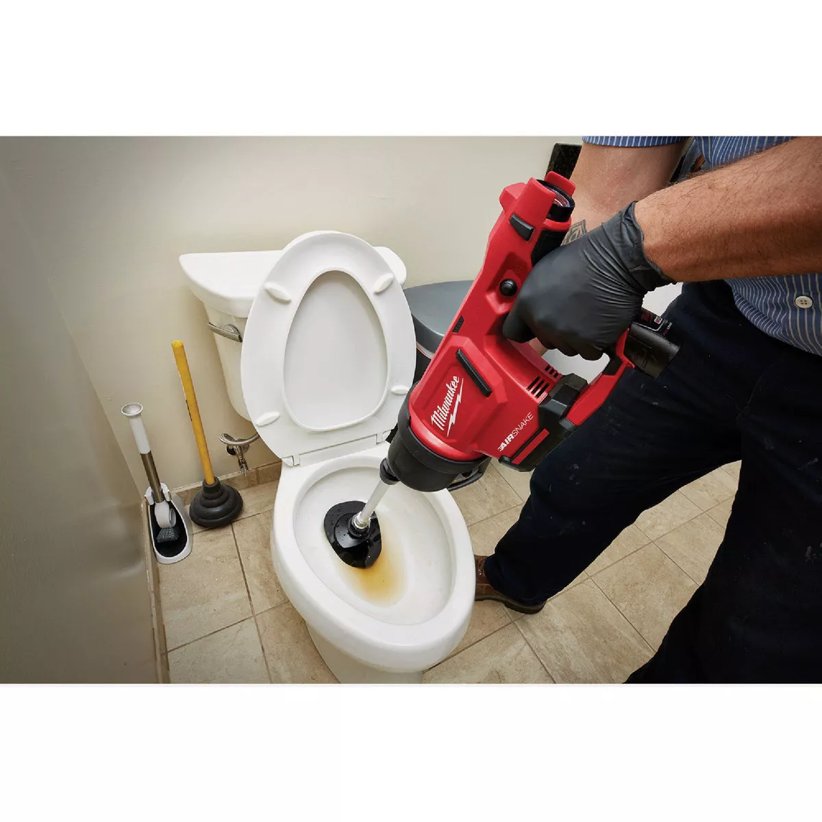 Milwaukee M12 AIRSNAKE Drain Cleaning Air Gun Kit - photo 3