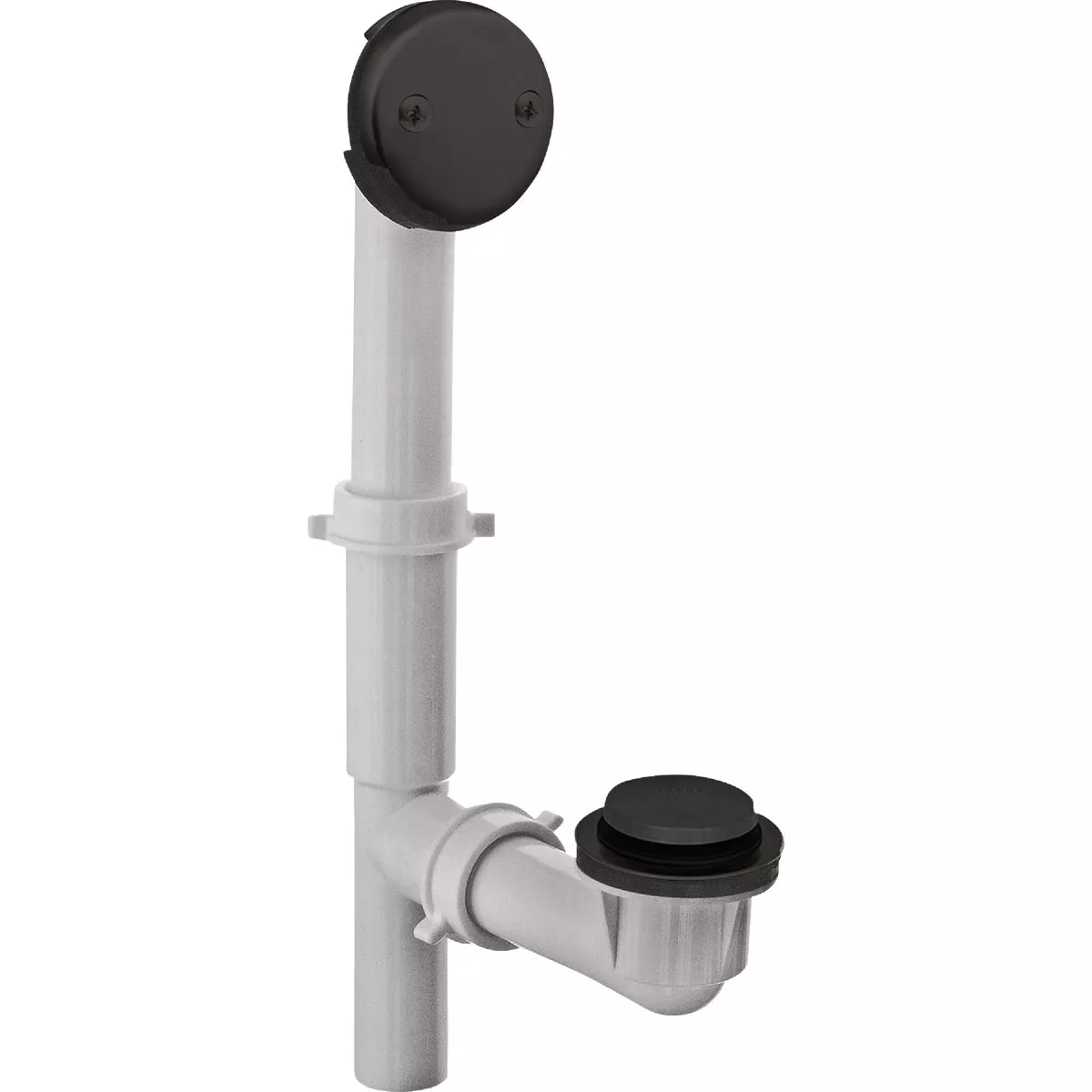Danco Touch-Toe Tub Drain Kit with Matte Black Trim