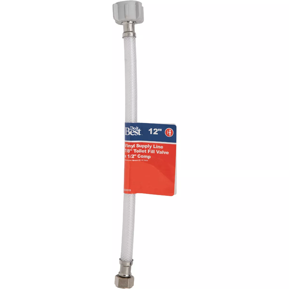 Do it Best 1/2 In. C x 7/8 In. BC x 12 In. L Toilet Connector - photo 2
