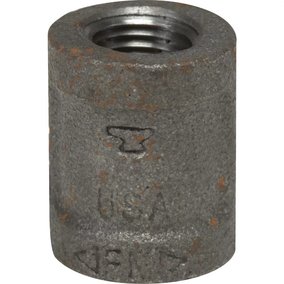 Anvil 1 In. Malleable Black Iron Standard Merchant Coupling