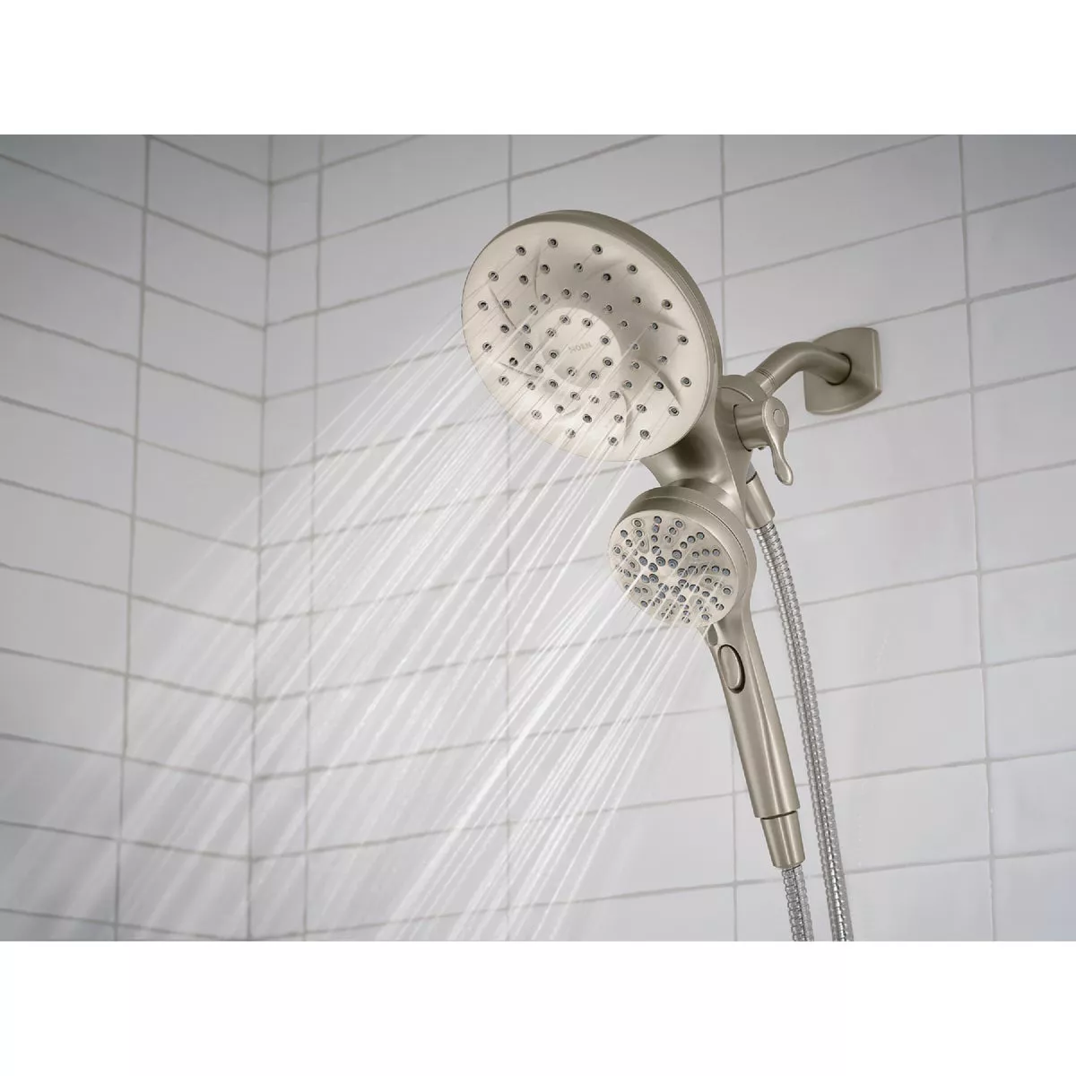 Moen Engage 6-Function Spot Resist Brushed Nickel Standard with Handshower - photo 4