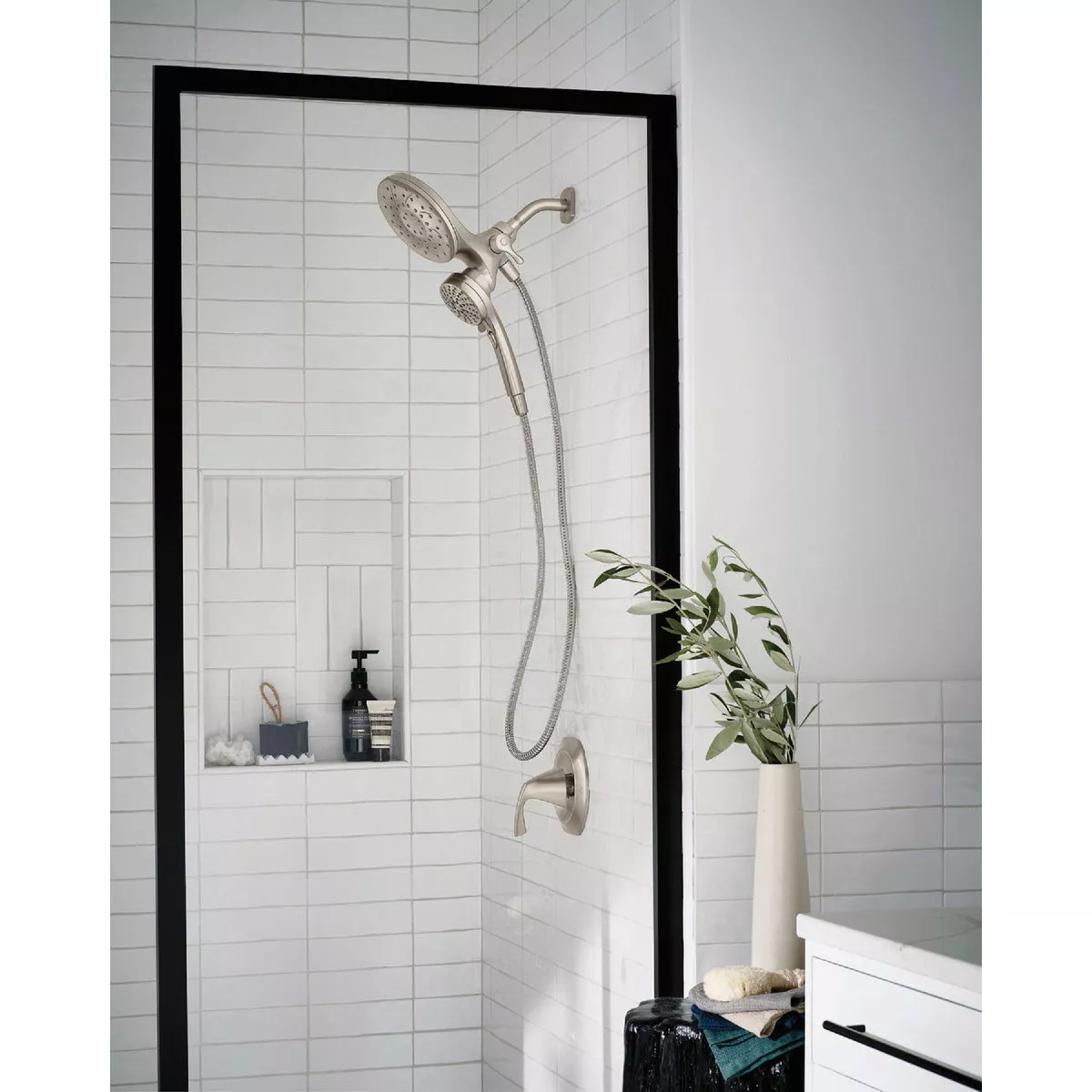 Moen Engage 6-Function Spot Resist Brushed Nickel Standard with Handshower - photo 5