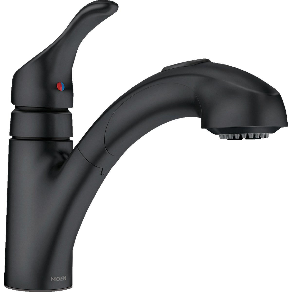 Moen Renzo 1Handle PullOut Kitchen Faucet, Matte Black Do it Best