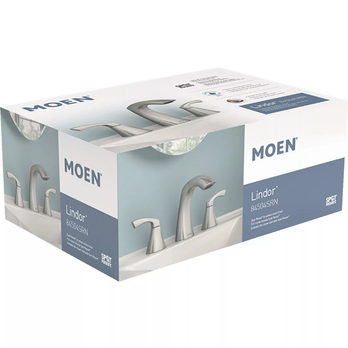 Moen Lindor 2-Handle Lever Widespread Bathroom Faucet, Chrome - photo 2