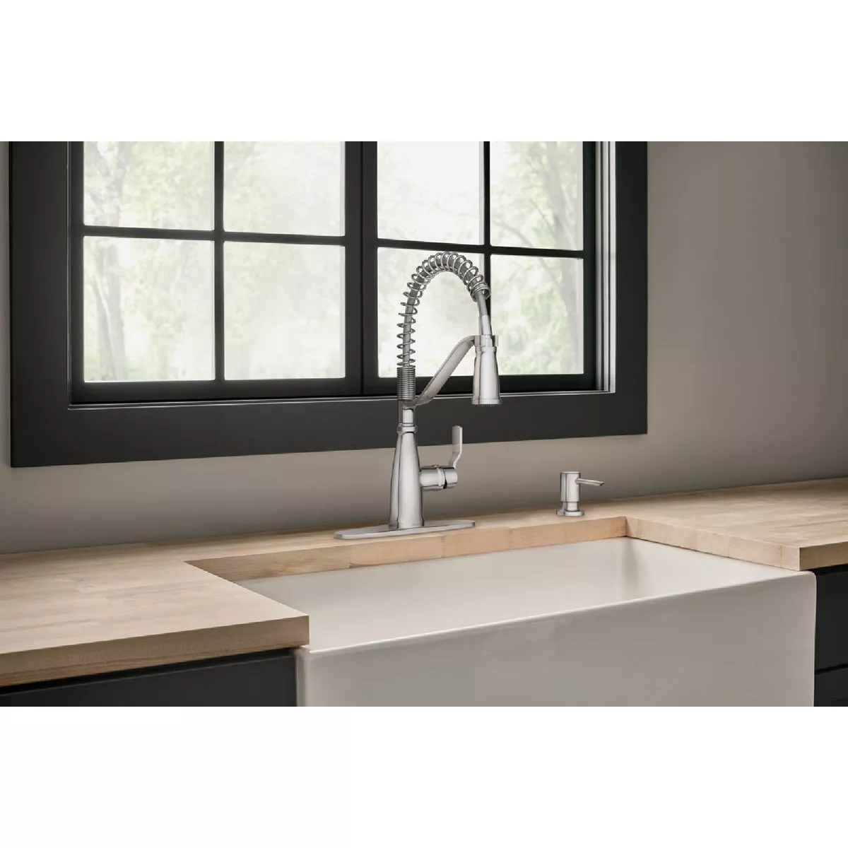 Moen Nolia 1-Handle Pull-Down Widespread Kitchen Faucet, Chrome - photo 3