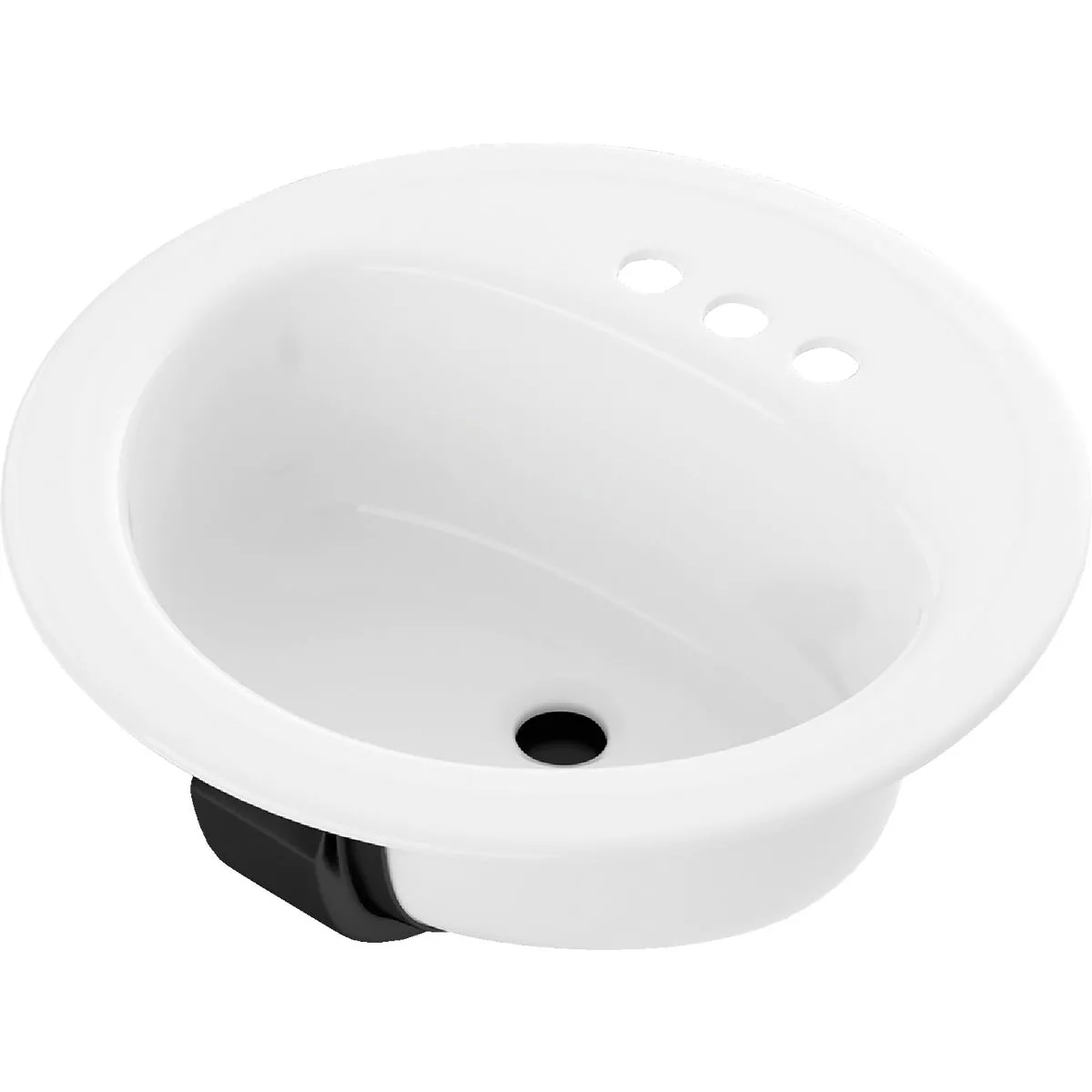 Bootz Azalea Oval Drop-In Bathroom Sink in White