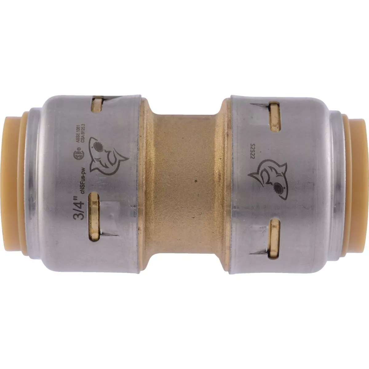 SharkBite 3/4 In. Push-to-Connect Straight Brass Coupling (4-Pack) - photo 2