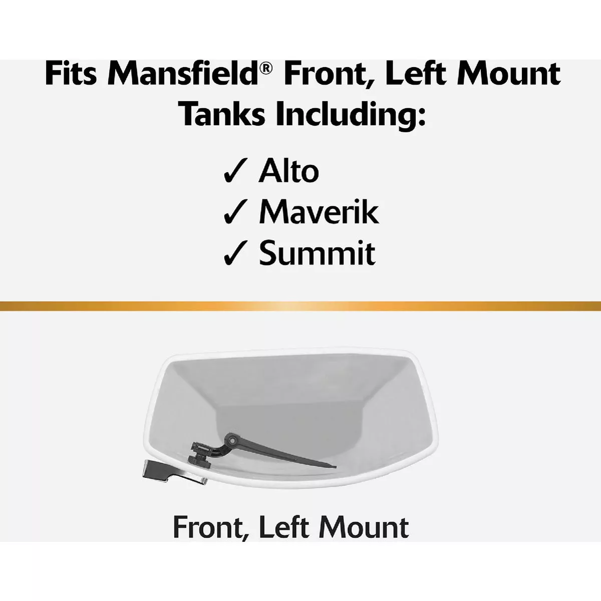 Korky StrongARM Front-Mount Chrome Tank Lever for Mansfield & Other Front-Mount Toilets - photo 6