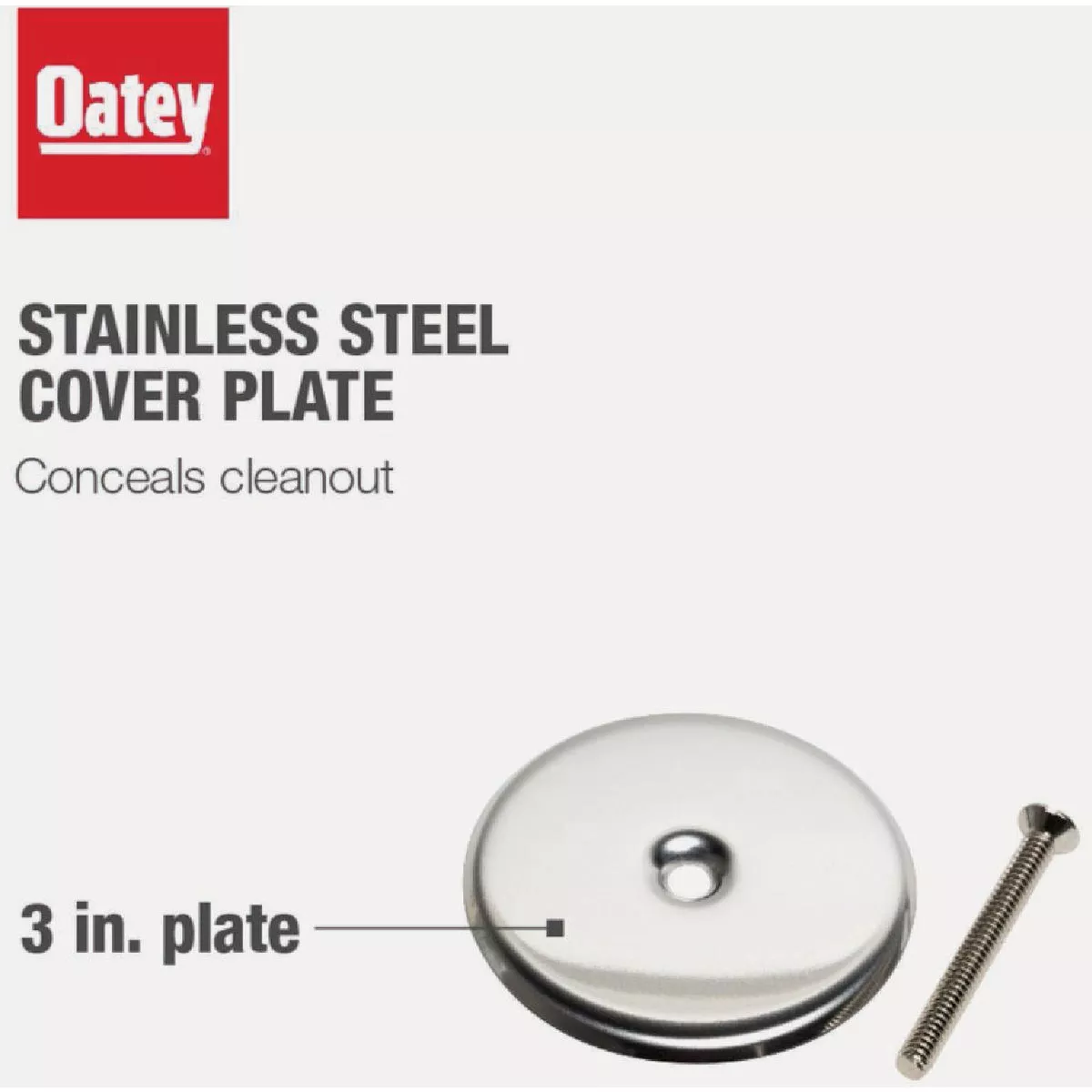 Oatey 3 In. Stainless Steel Cover Plate - photo 3