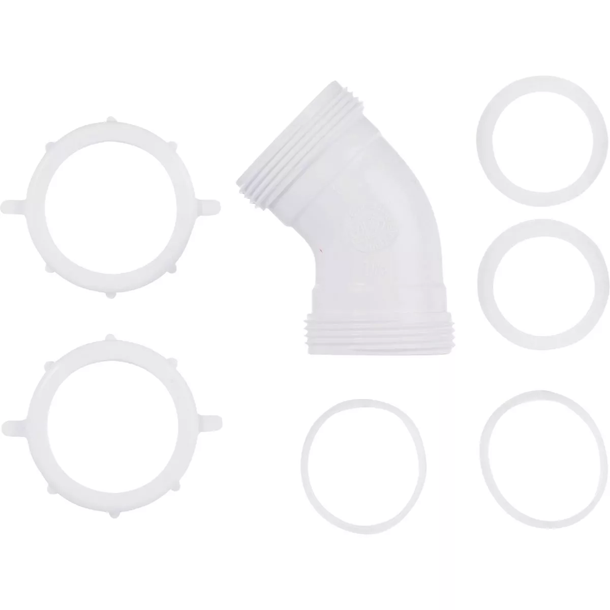 Do it Best 1-1/2 In. White PVC 45 Degree Elbow Coupling - photo 3