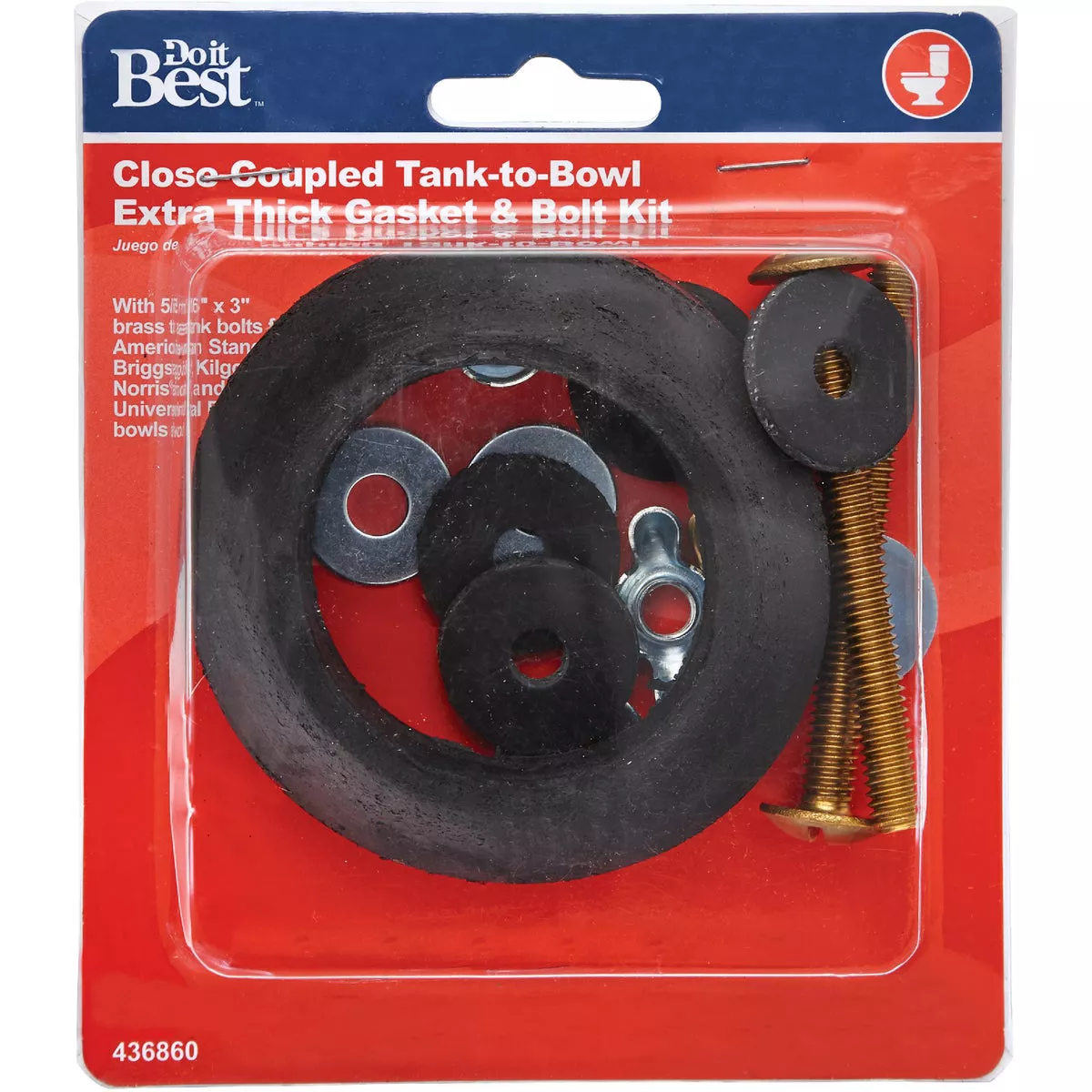 Do it Best Extra Thick Sponge Gasket and Tank Bolt Kit - photo 2
