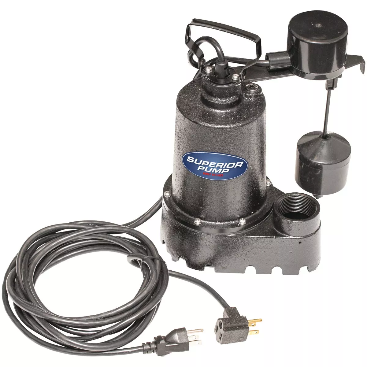 Superior Pump 1/3 HP Cast Iron Submersible Sump Pump with Vertical Float Switch & Stainless Steel Impeller - photo 3