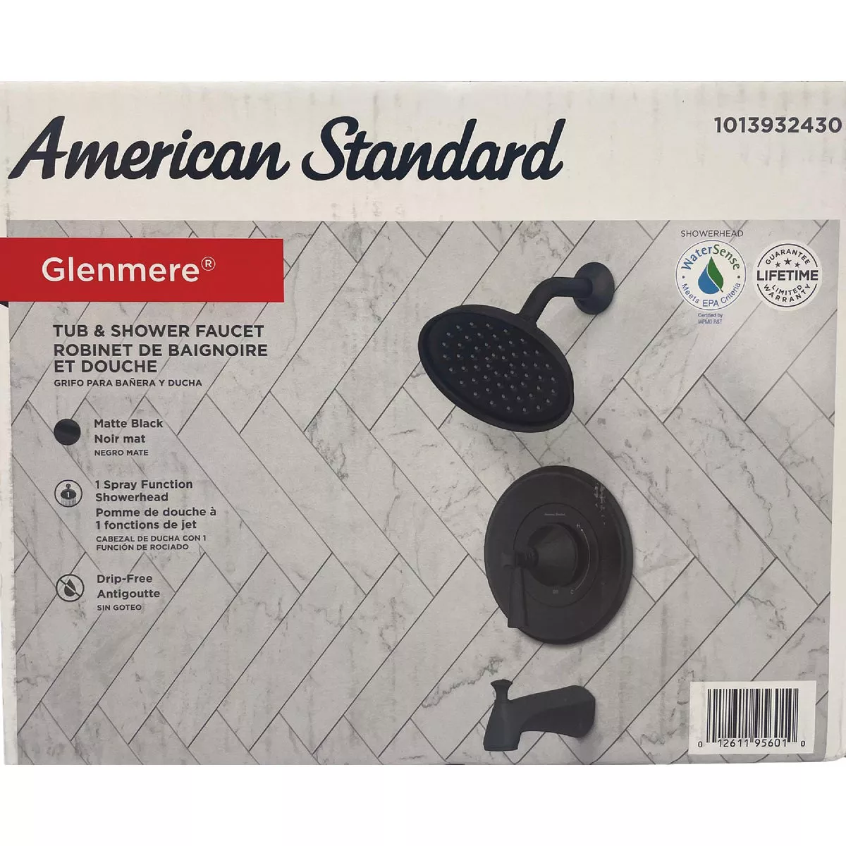 American Standard Glenmere Matte Black Single-Handle Lever Tub & Shower Faucet - photo 7
