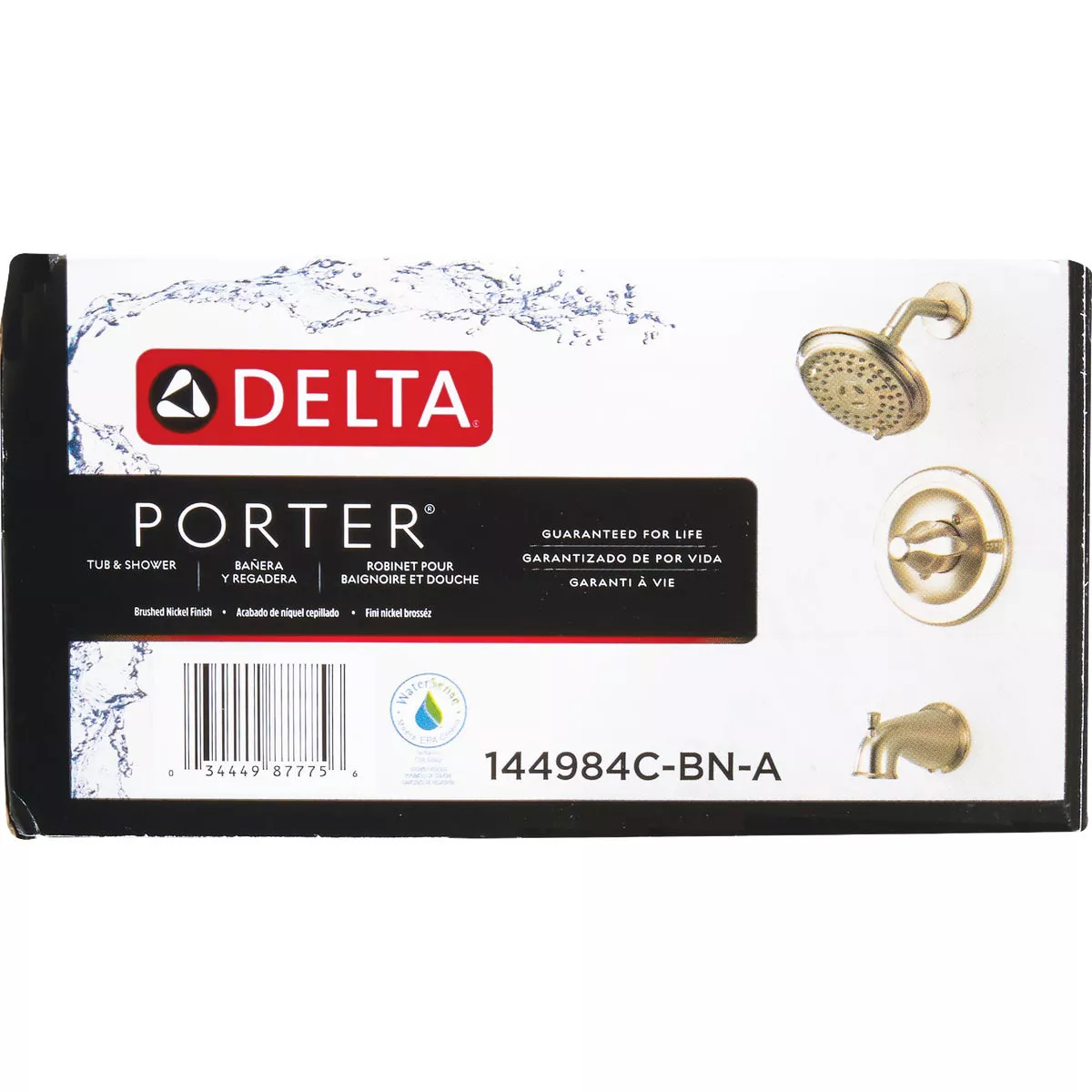 Delta Porter Brushed Nickel 1-Handle Lever Tub & Shower Faucet - photo 3