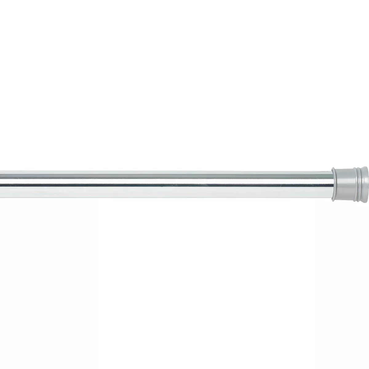 Zenith Zenna Home Straight 34-1/2 In. To 60 In. Adjustable Tension Shower Rod in Chrome - photo 4