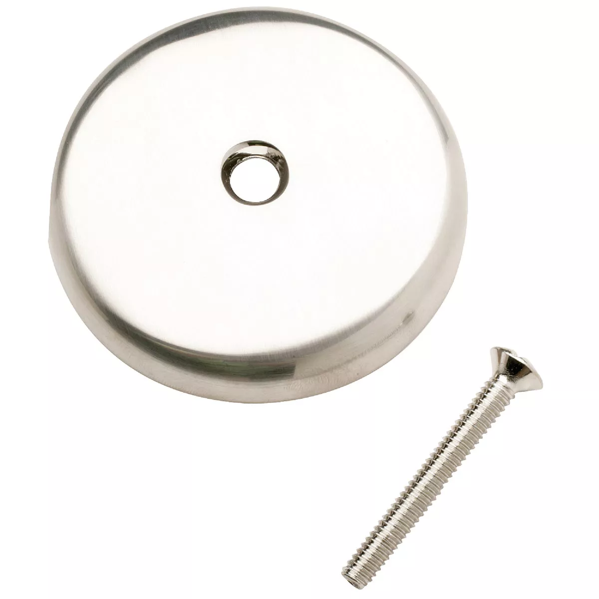 Do it Best One-Hole Brushed Nickel Bath Drain Face Plate