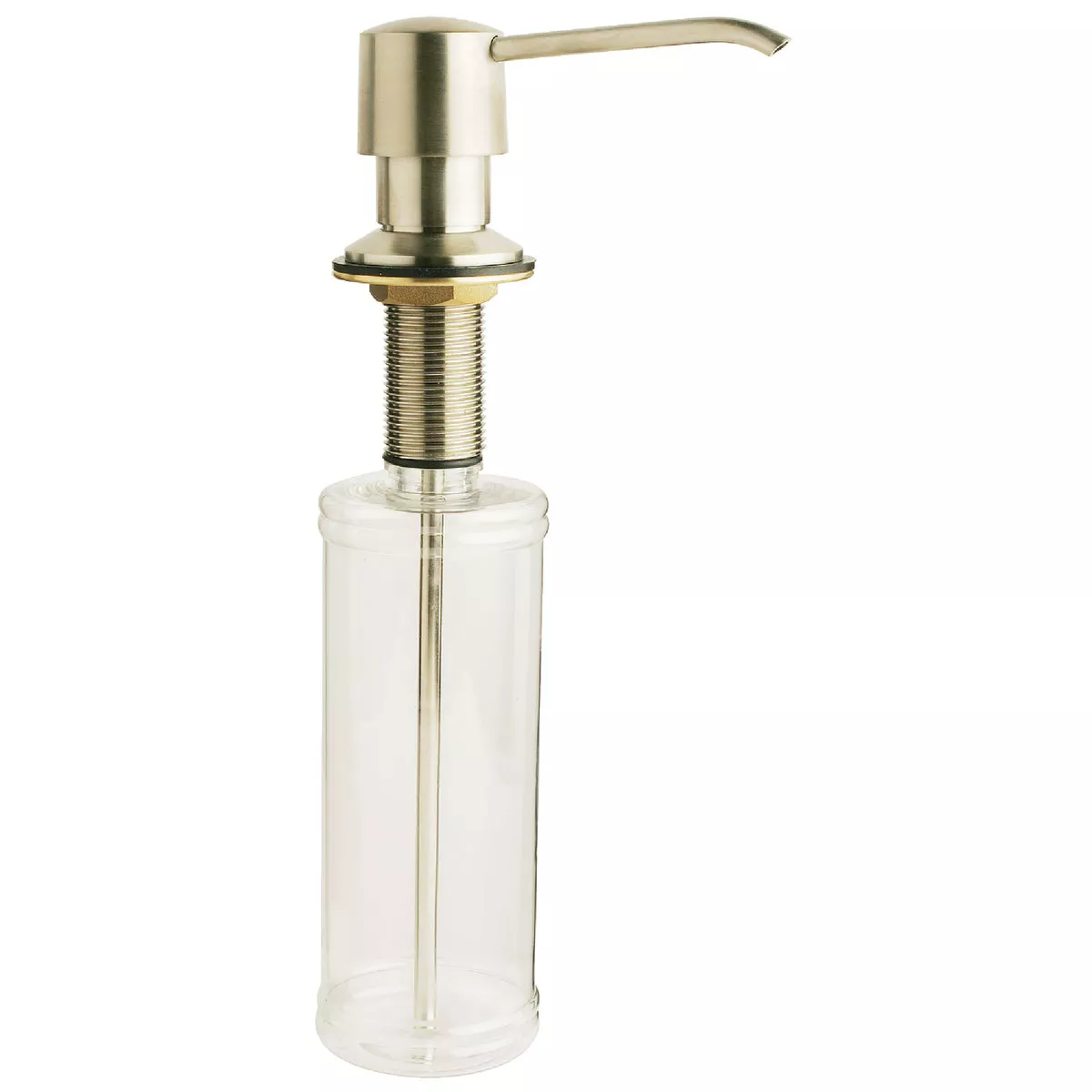 Do it Best Brushed Nickel Clear Body Soap Dispenser