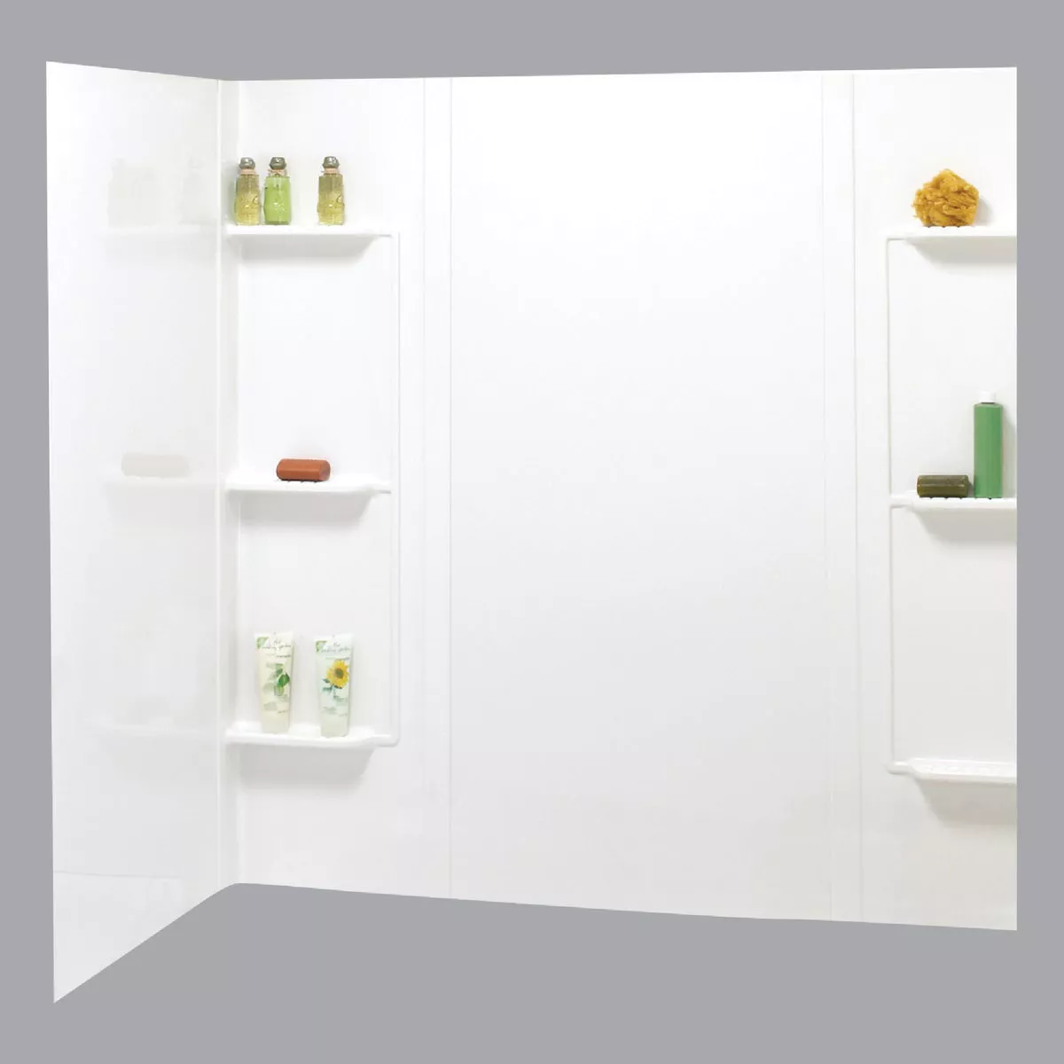 Maax Tempest 61 In. L x 30 In. W x 59 In. H 5-Piece Glue Up Tub Wall Surround in White