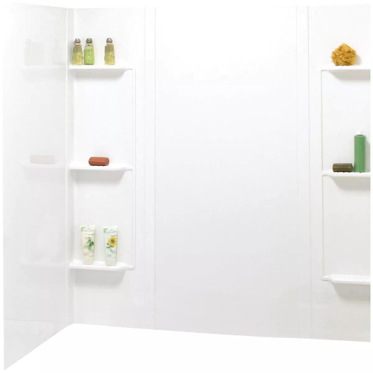 Maax Tempest 61 In. L x 30 In. W x 59 In. H 5-Piece Glue Up Tub Wall Surround in White - photo 2