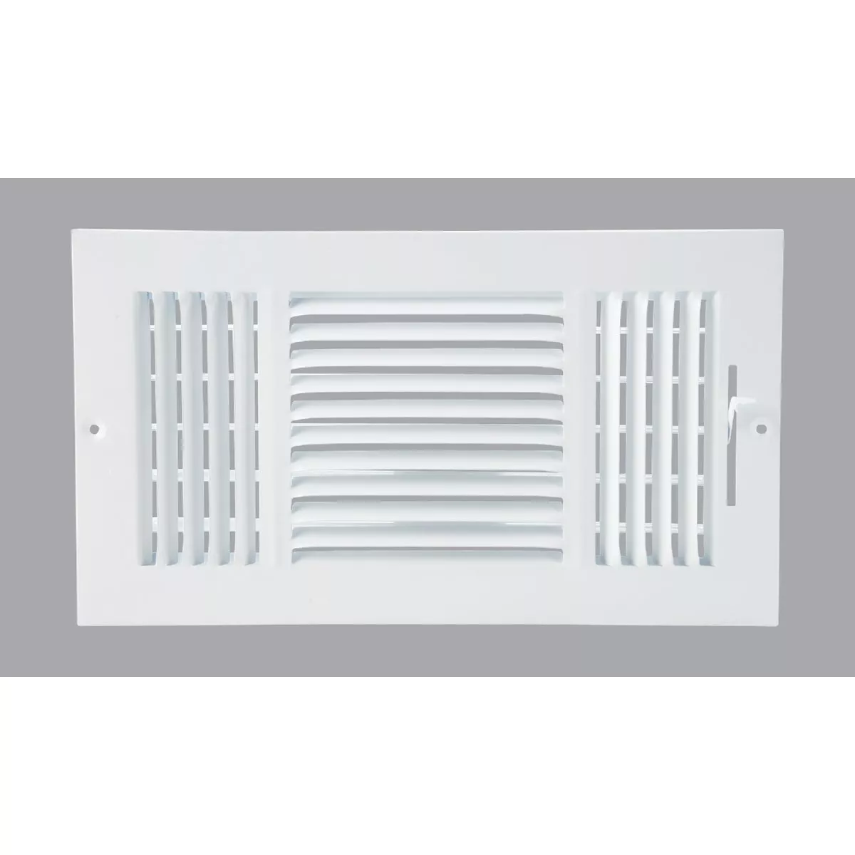 Home Impressions 6 In. x 14 In. White Steel Wall Register