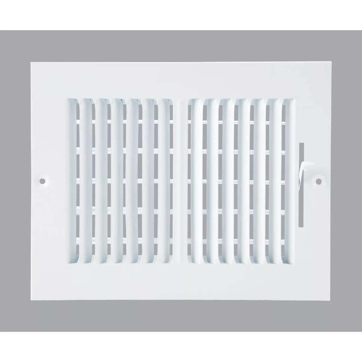 Home Impressions 6 In. x 8 In. White Steel Wall Register