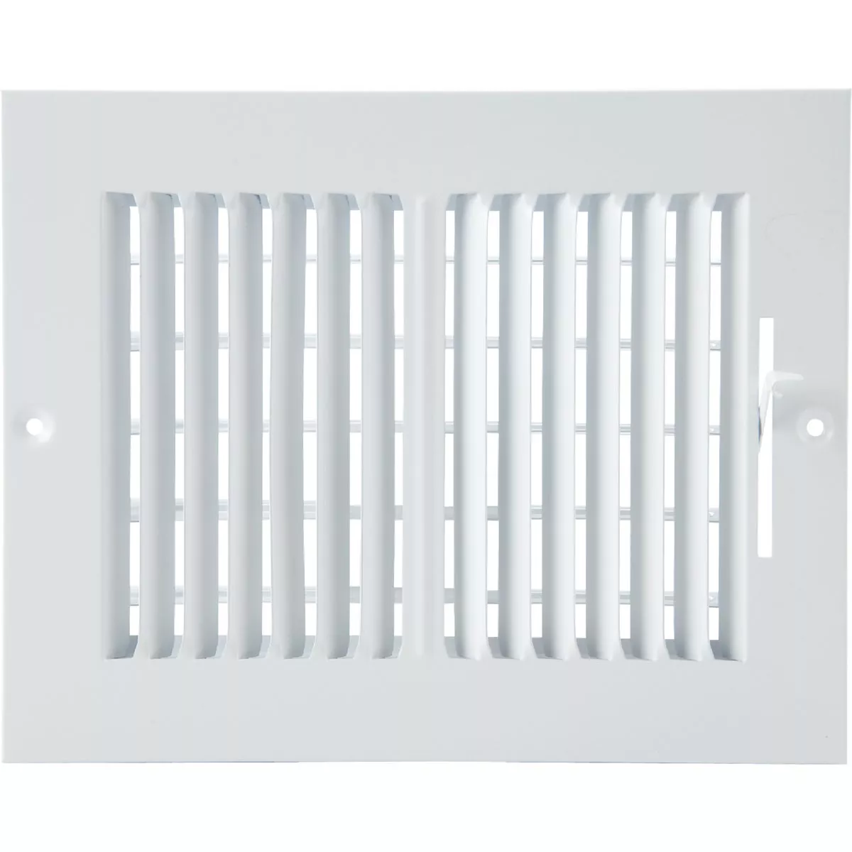 Home Impressions 6 In. x 8 In. White Steel Wall Register - photo 2
