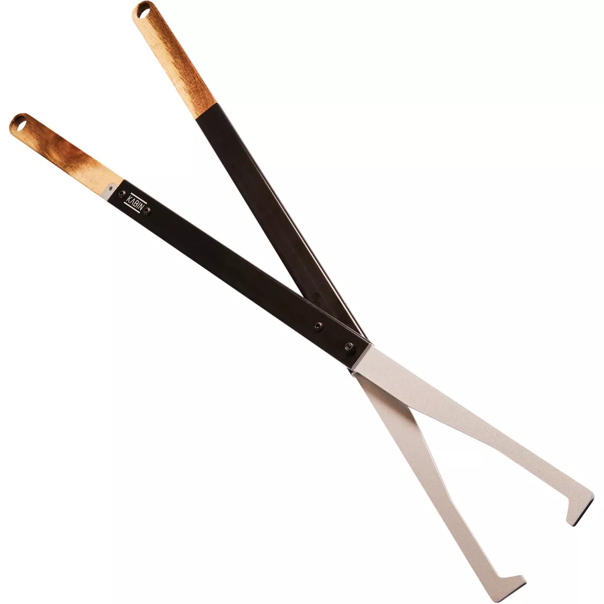 KABIN Aluminum 38 In. Black Fireplace Tongs