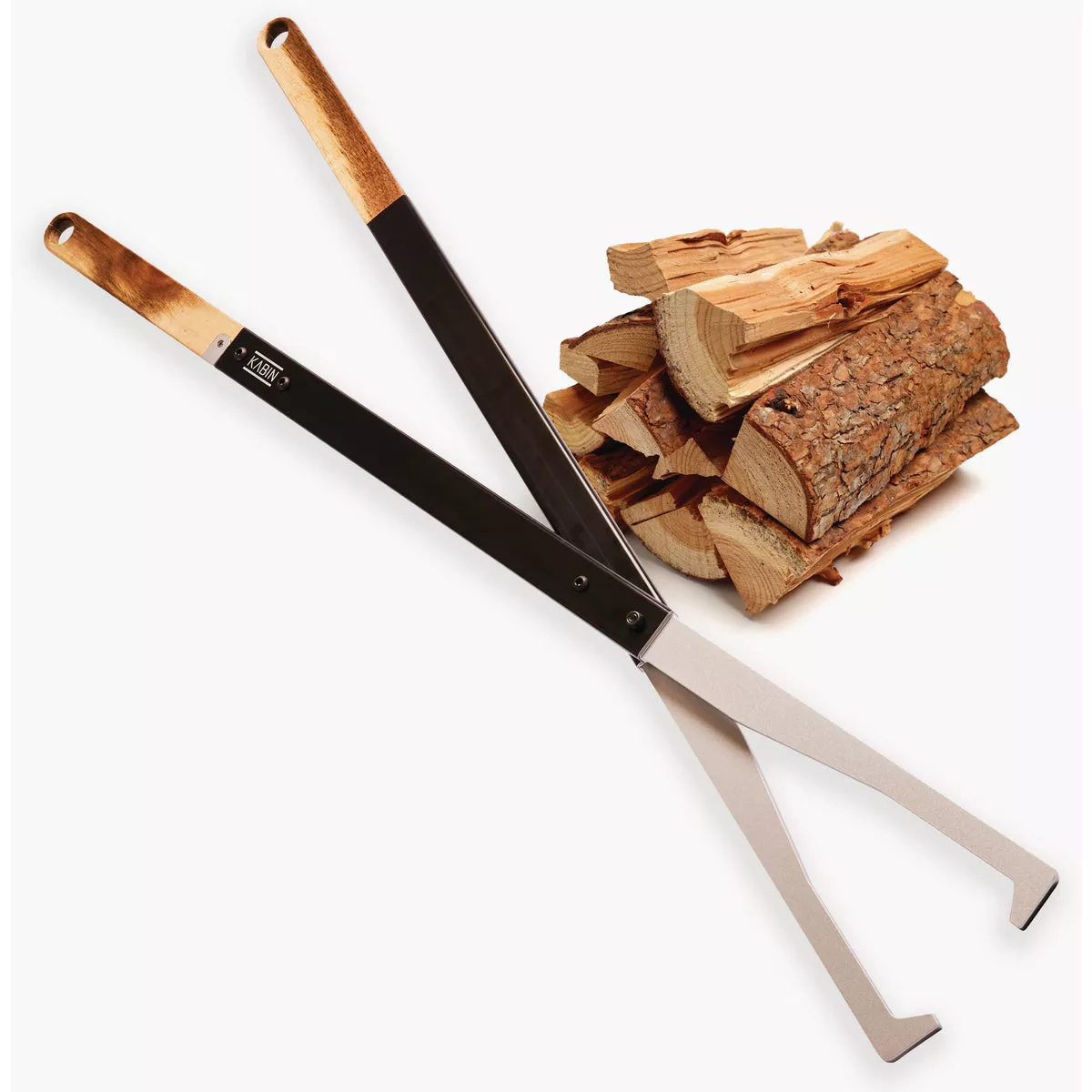 KABIN Aluminum 38 In. Black Fireplace Tongs - photo 3