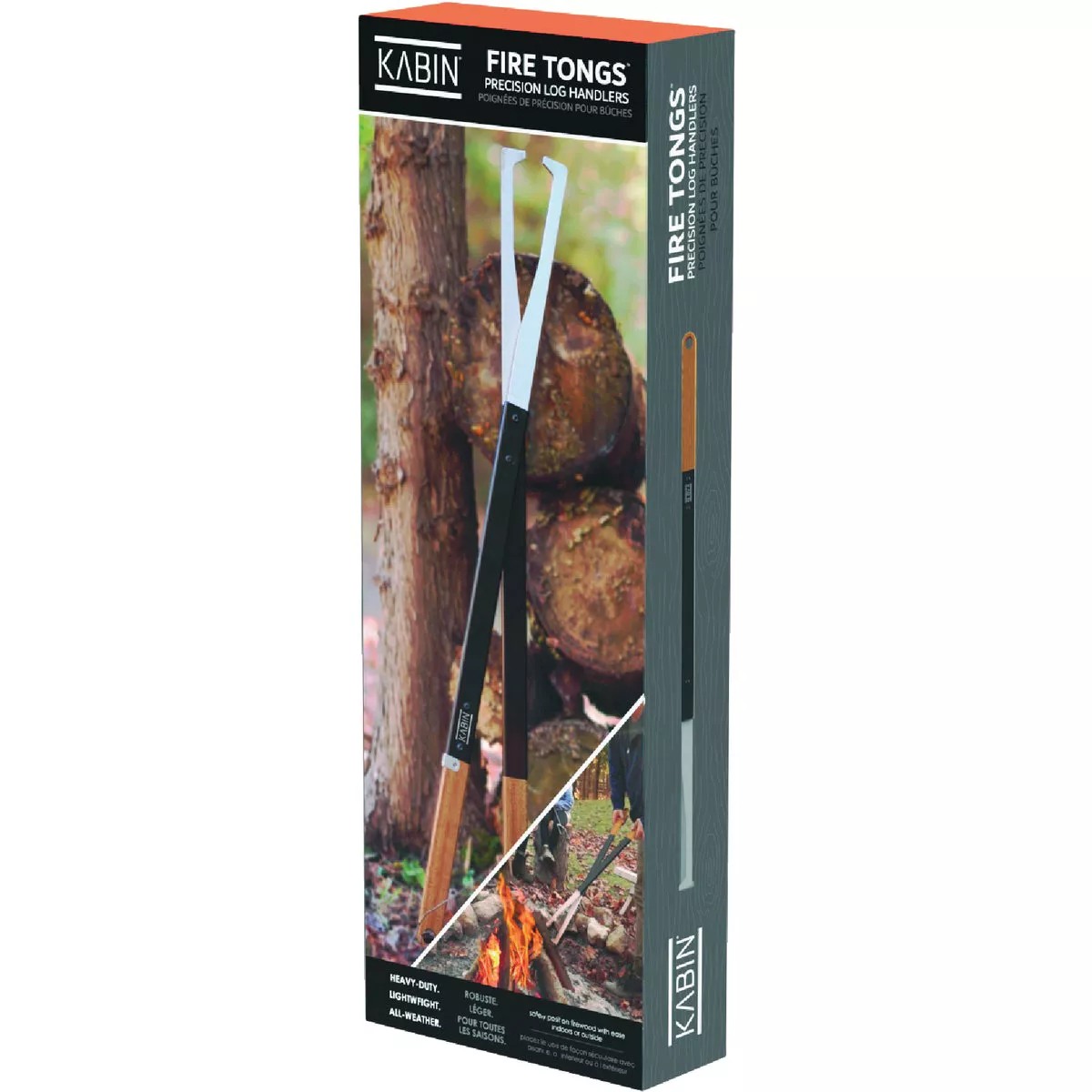 KABIN Aluminum 38 In. Black Fireplace Tongs - photo 2