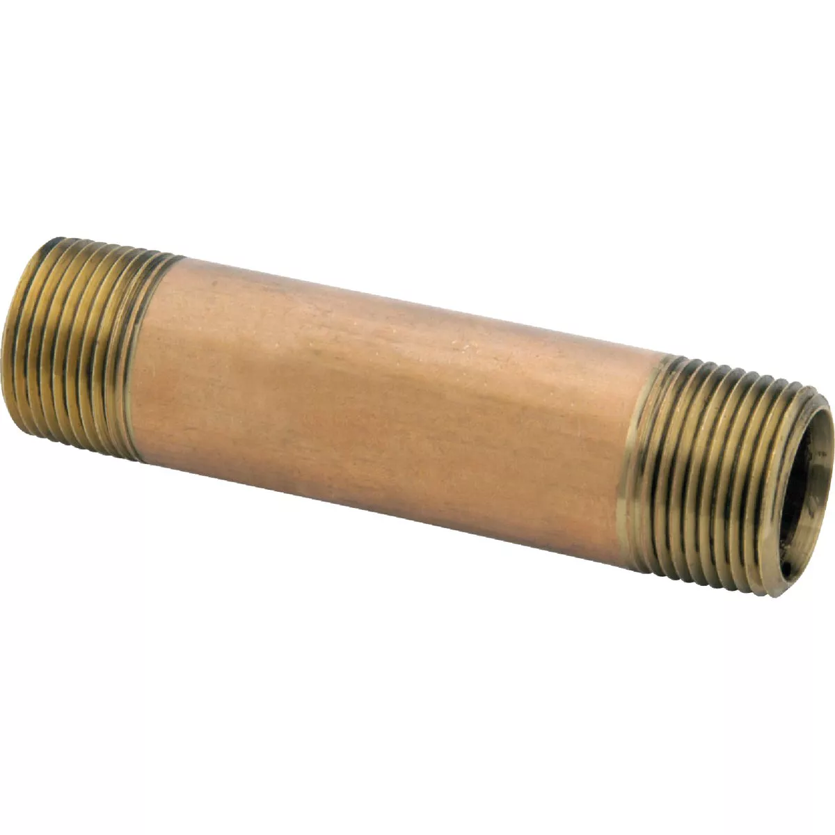 Anderson Metals 1/2 In. x 5-1/2 In. Red Brass Nipple